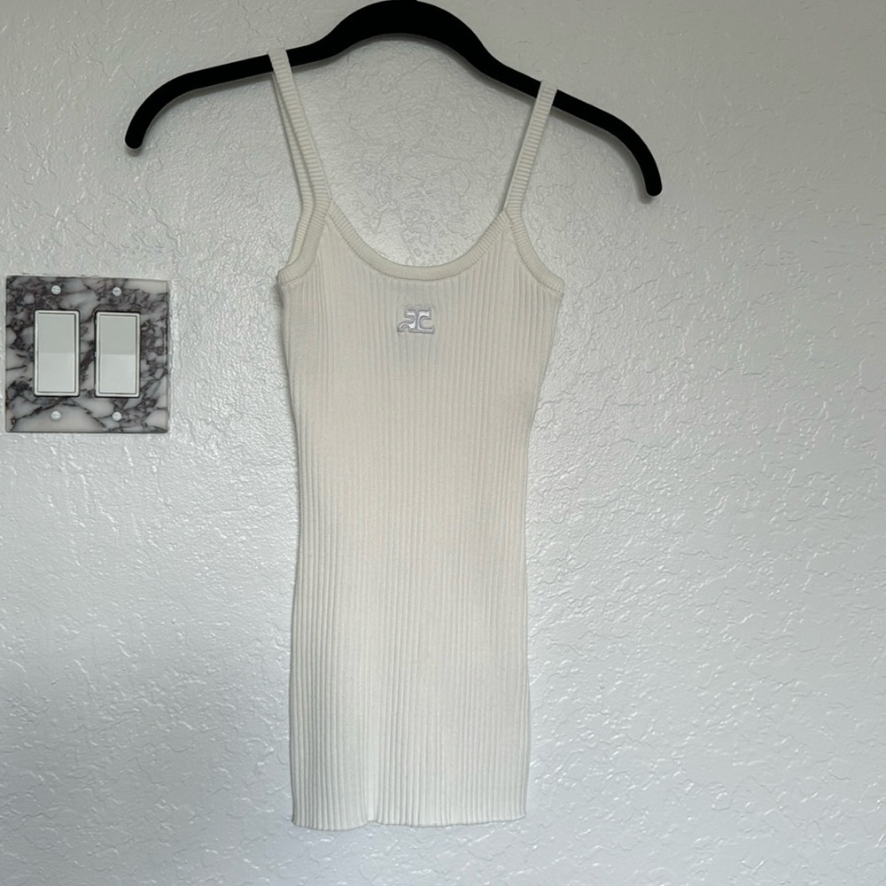 Courreges Cotton Tank Top